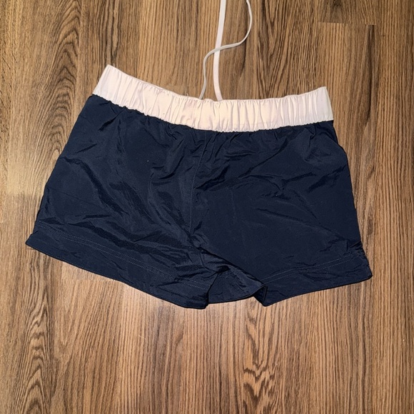 Nike 71  navy and white zip up shorts - Picture 2 of 5